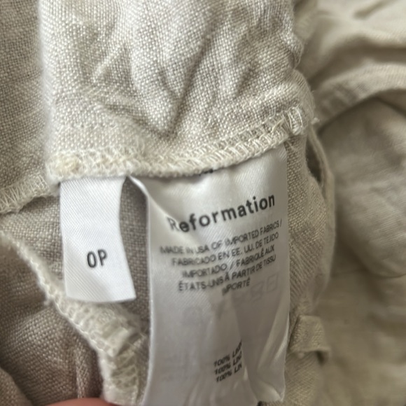 Reformation Vesta Linen Pant 0P - Picture 5 of 5